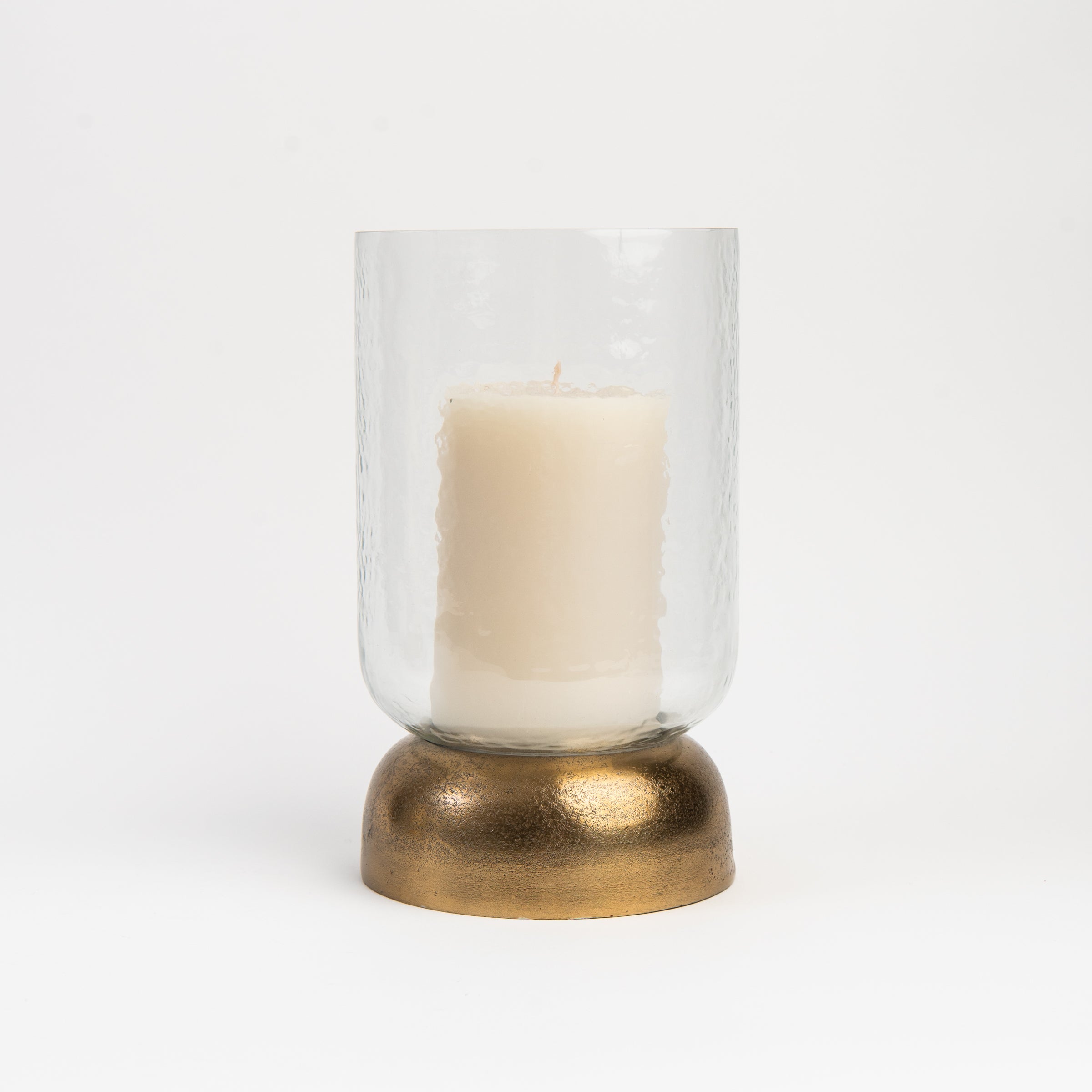 Casablanca Hurricane with Brass Base on a white background at Addison West