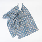 Bluebell Block Print Tea Towels, Set of 2 on a white background at Addison West