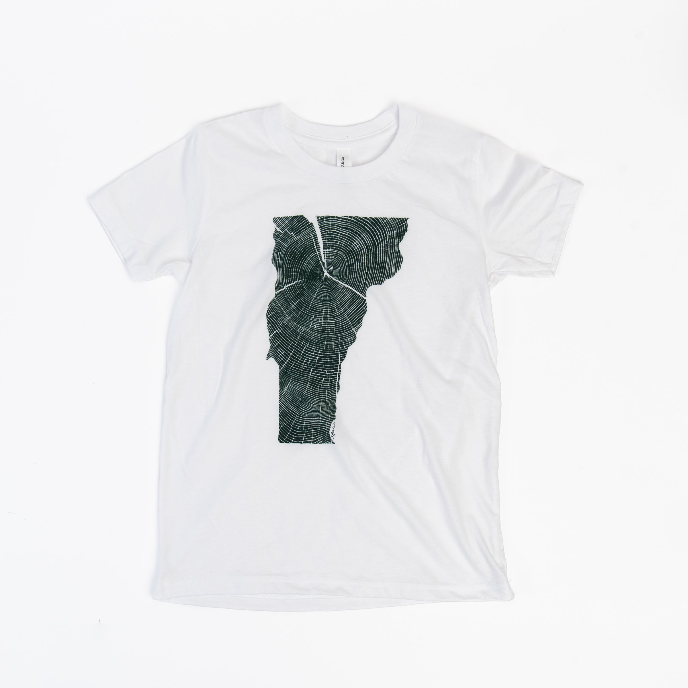 Katie Babic Kid's Vermont T-Shirt on a white background at Addison West