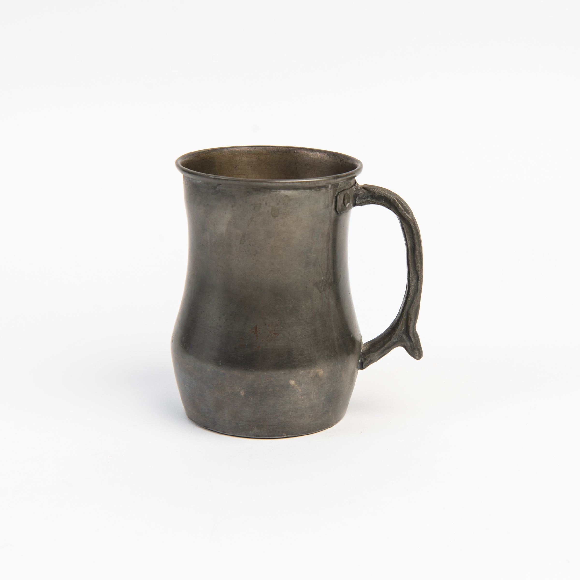 Vintage Italian Pewter Mug on a white background at Addison West