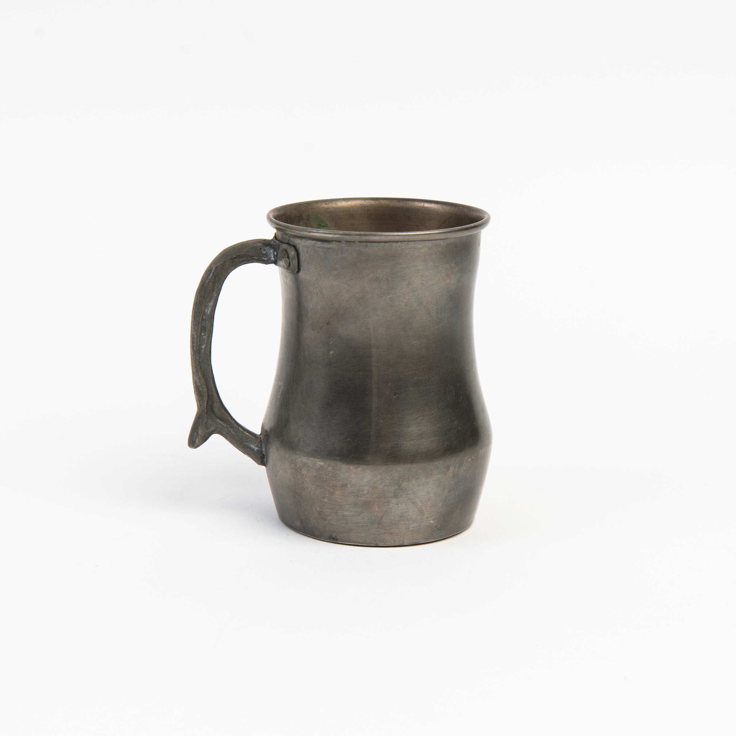 Vintage Italian Pewter Mug on a white background at Addison West