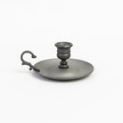 Vintage Pewter Candlestick on a white background at Addison West