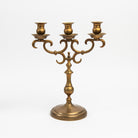 Vintage Brass Candelabra on a white background at Addison West
