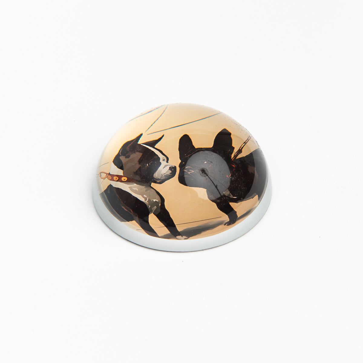 Dog Friends Paperweight on a white background at Addison West