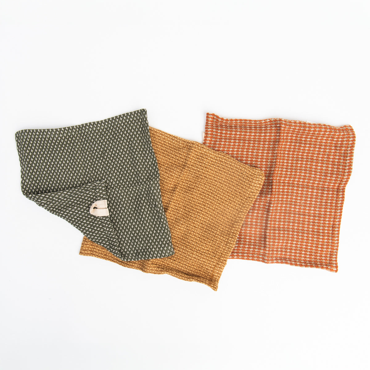 Cotton Dobby Dish Cloths, Set of 3