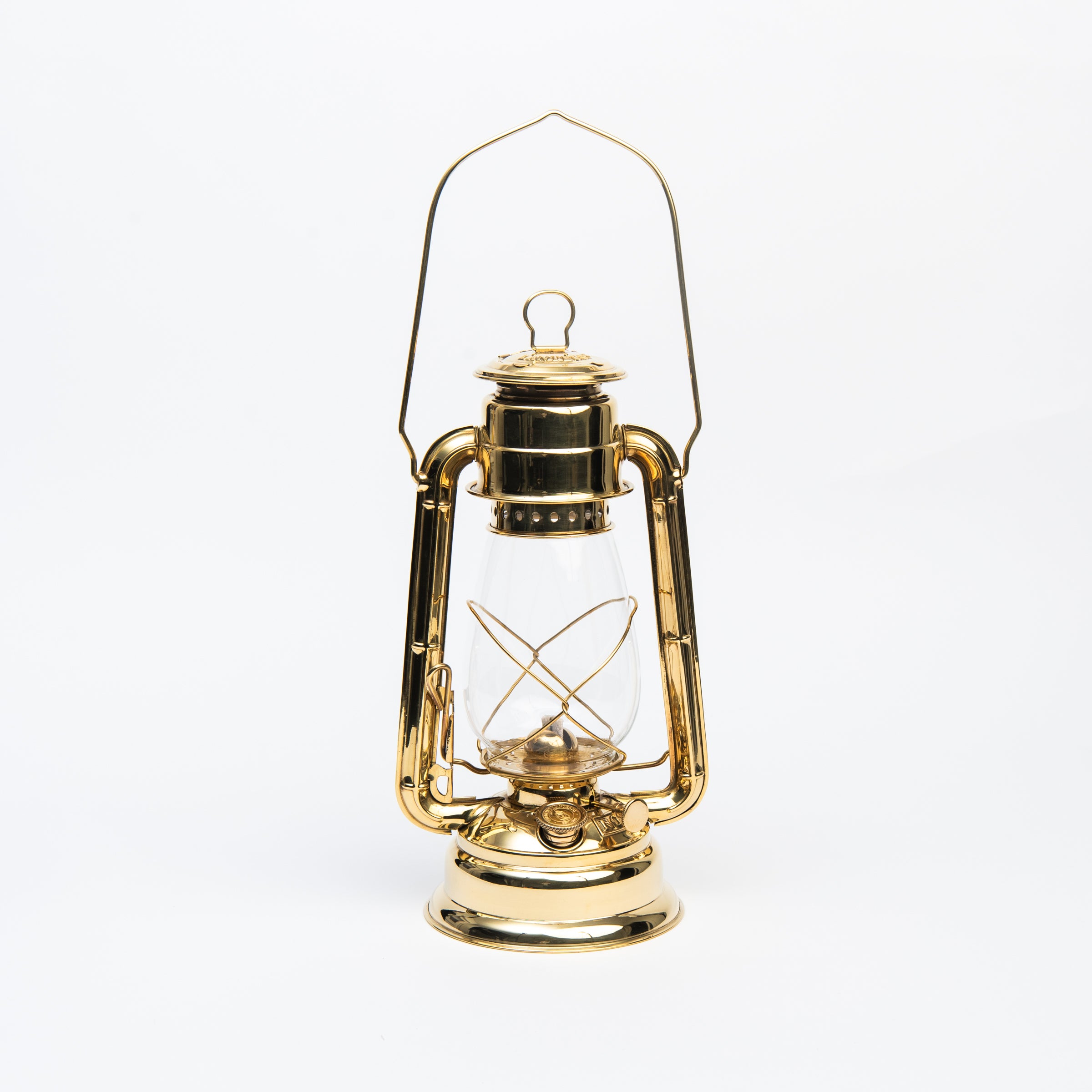 Vermont Lantern in Brass on a white background at Addison West