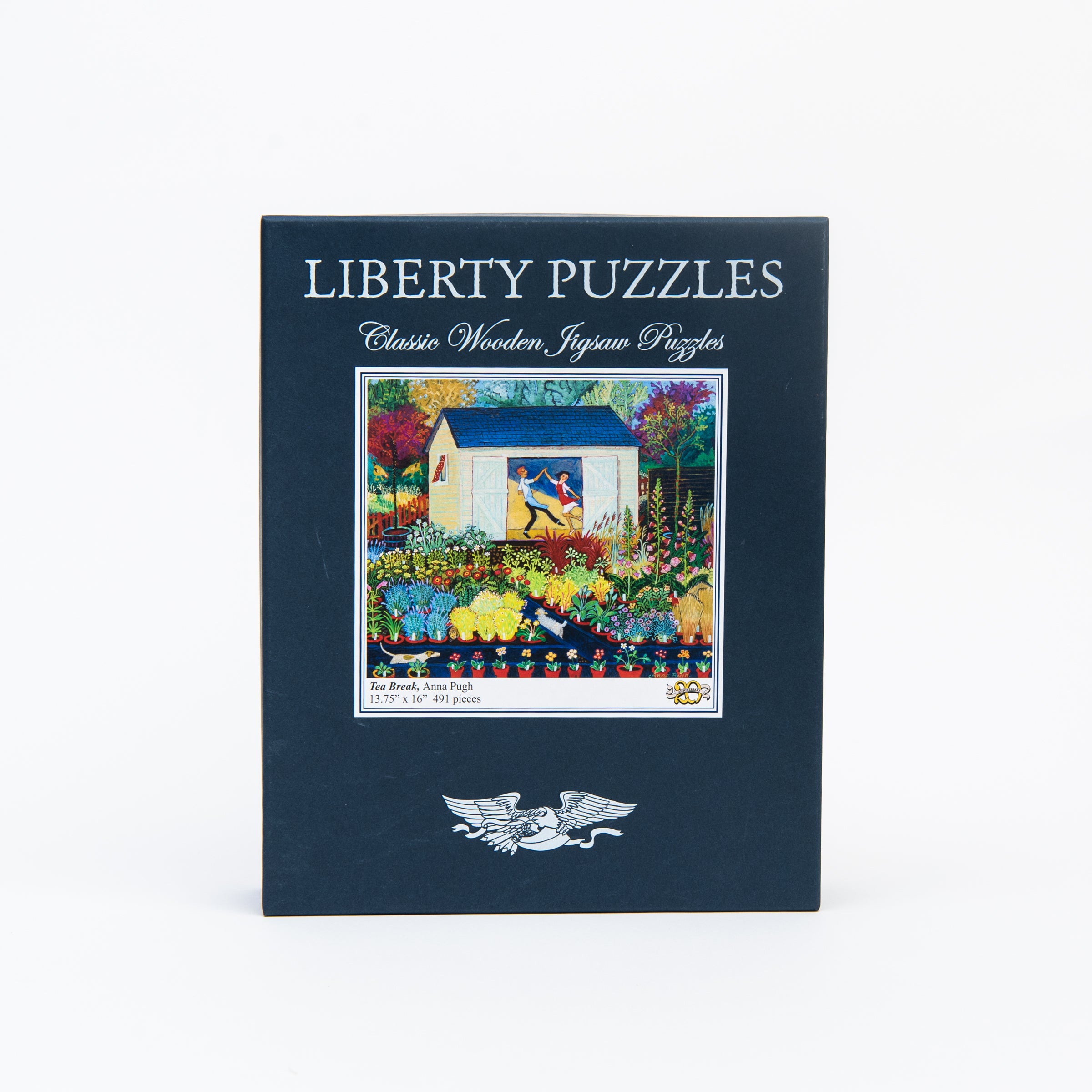 Liberty Puzzle Tea Break on a white background at Addison West