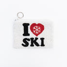 Ski Love Beaded Coin Purse on a white background at Addison West