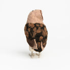 Back of Handmade Wool Felt Barn Owl on a white background at Addison West
