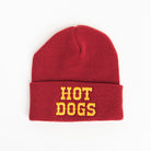 Hot Dogs Beanie on a white background at Addison West