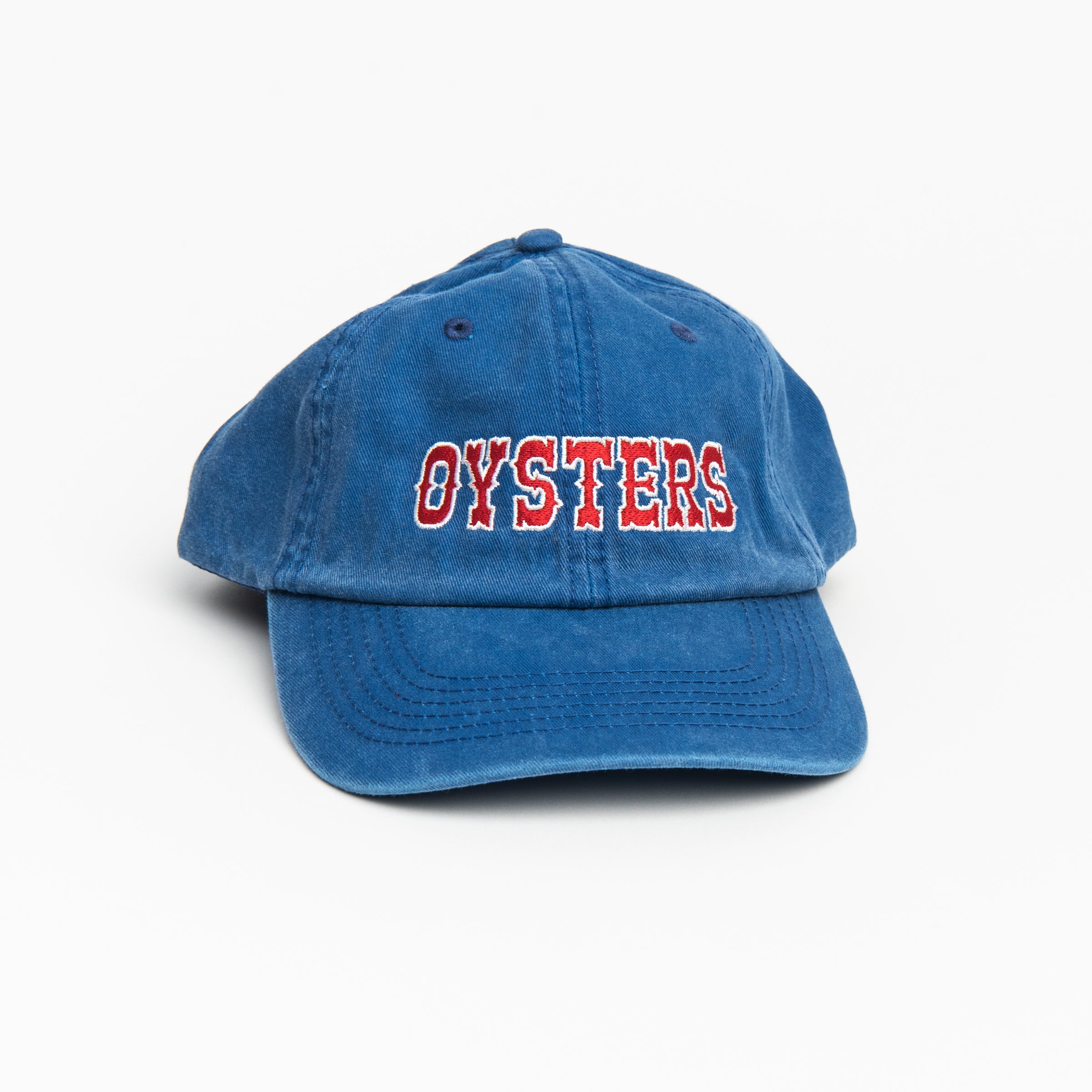 Hot Dog Baseball Hat, Red on a white background at Addison West on a white background at Addison West