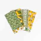 Vermont Handmade Napkins in New Green on a white background at Addison West