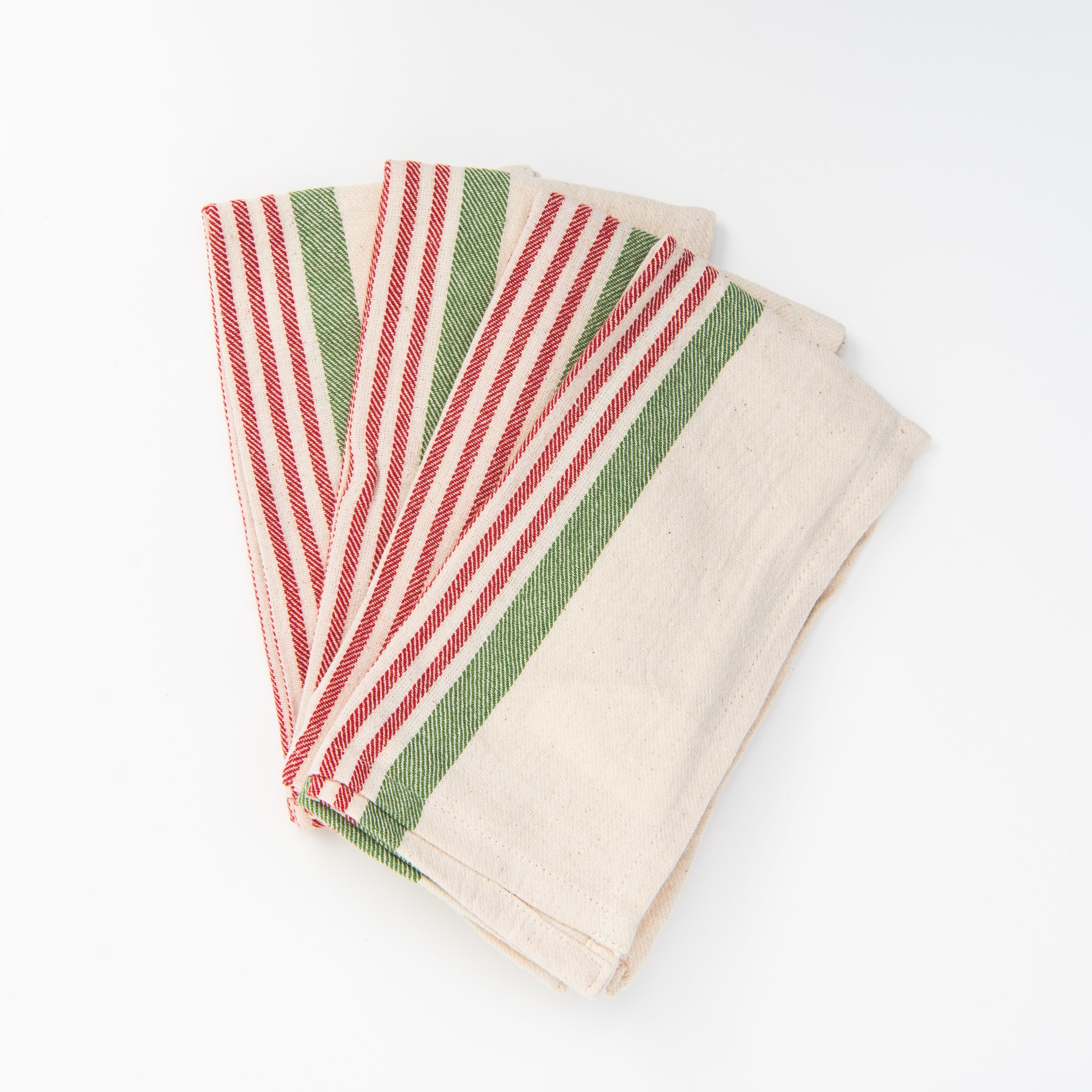 Filled With Cheer Flour Sack Napkins, Set of 4 on a white background at Addison West