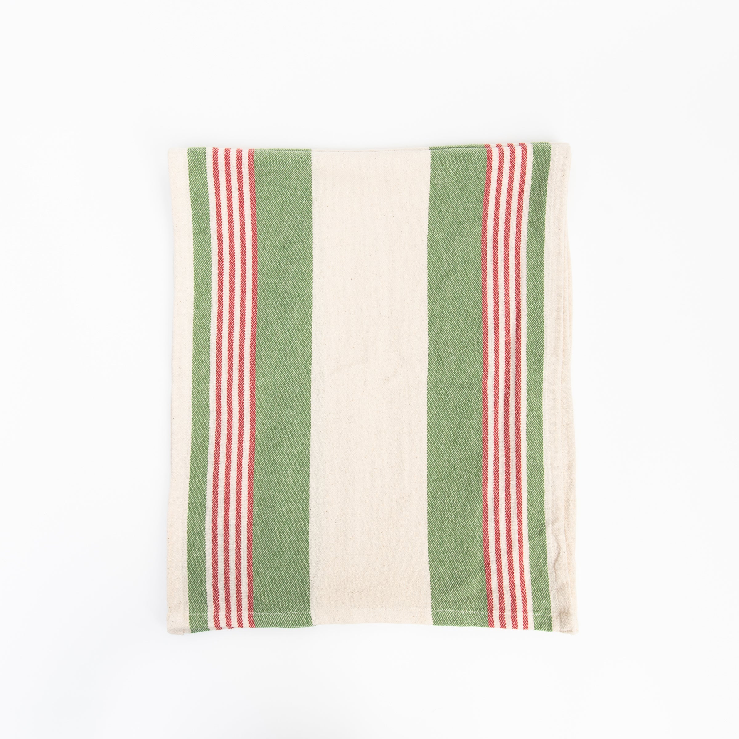 Filled with Cheer Flour Sack Table Runner, 72" on a white background at Addison West