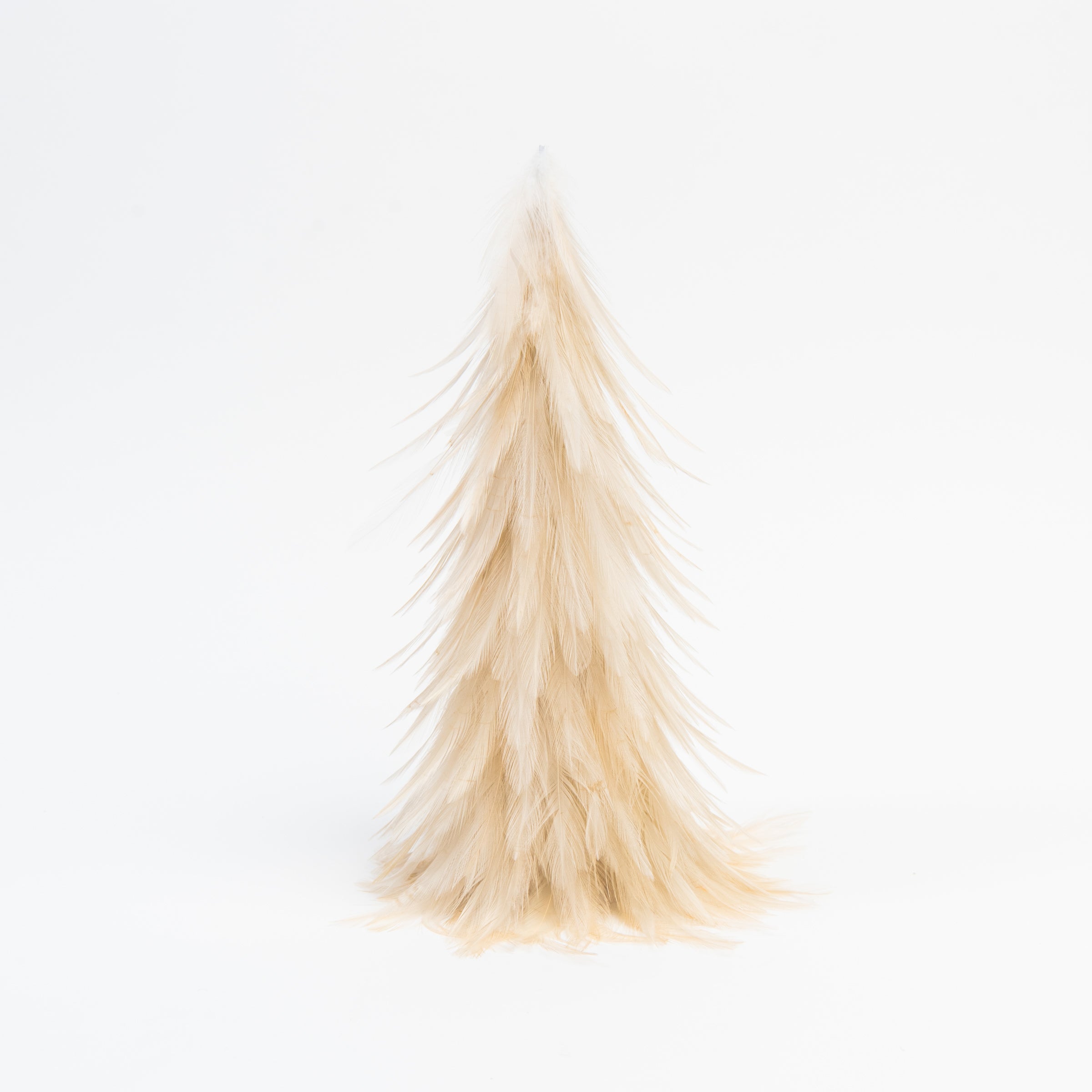 Feather Tree in Cream, Small on a white background at Addison West