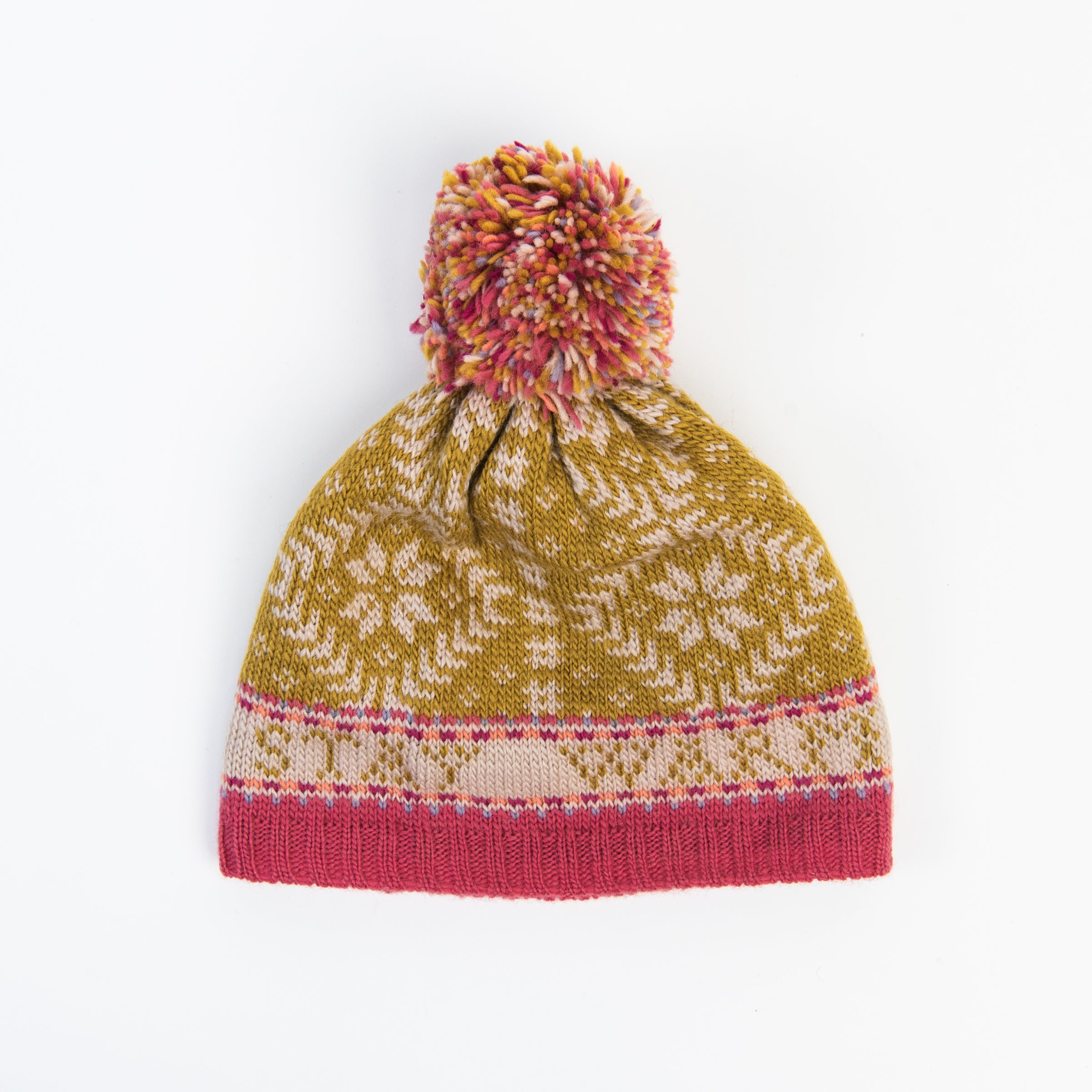 Nordic Hat in Yellow on a white background at Addison West