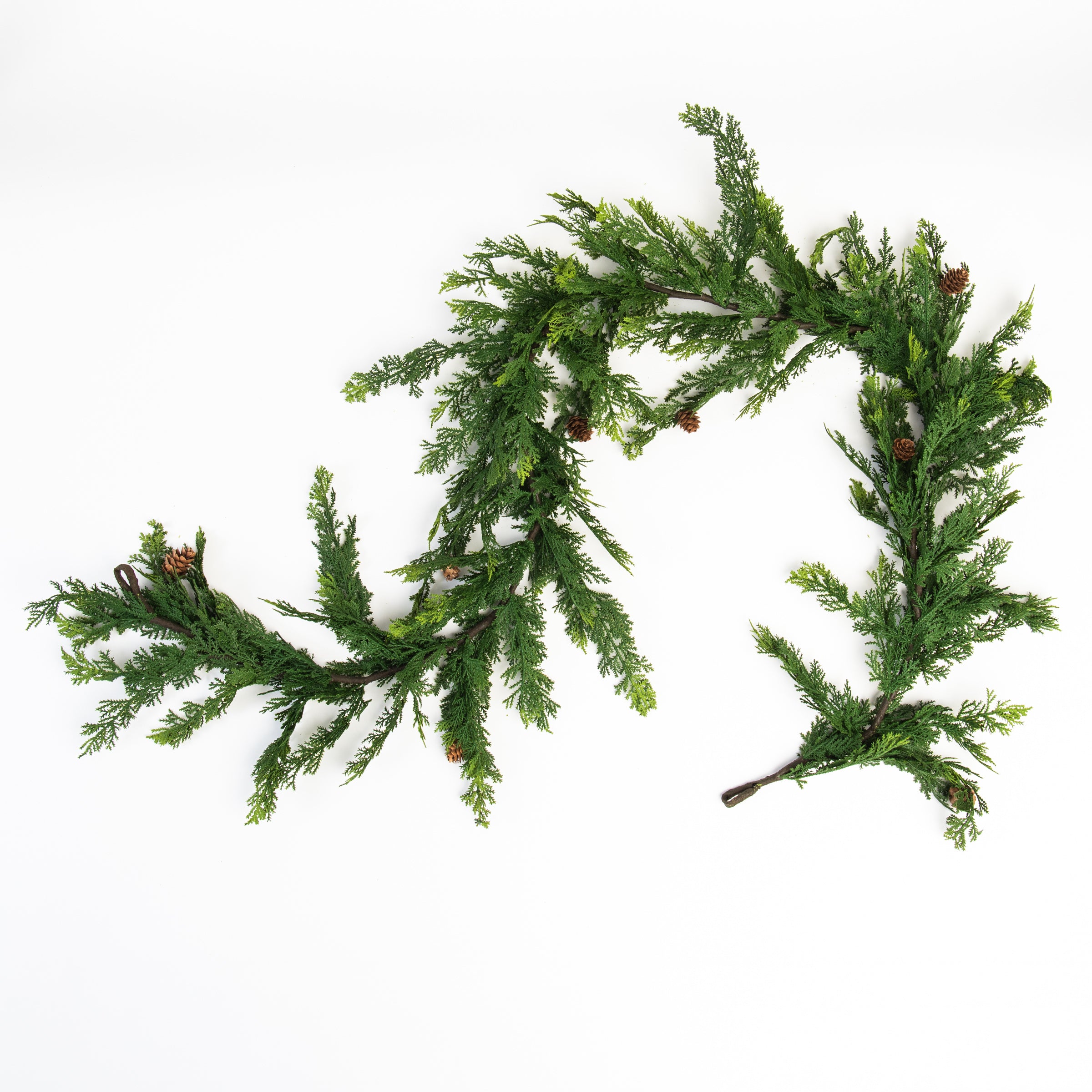 65" Cypress Garland on a white background at Addison West