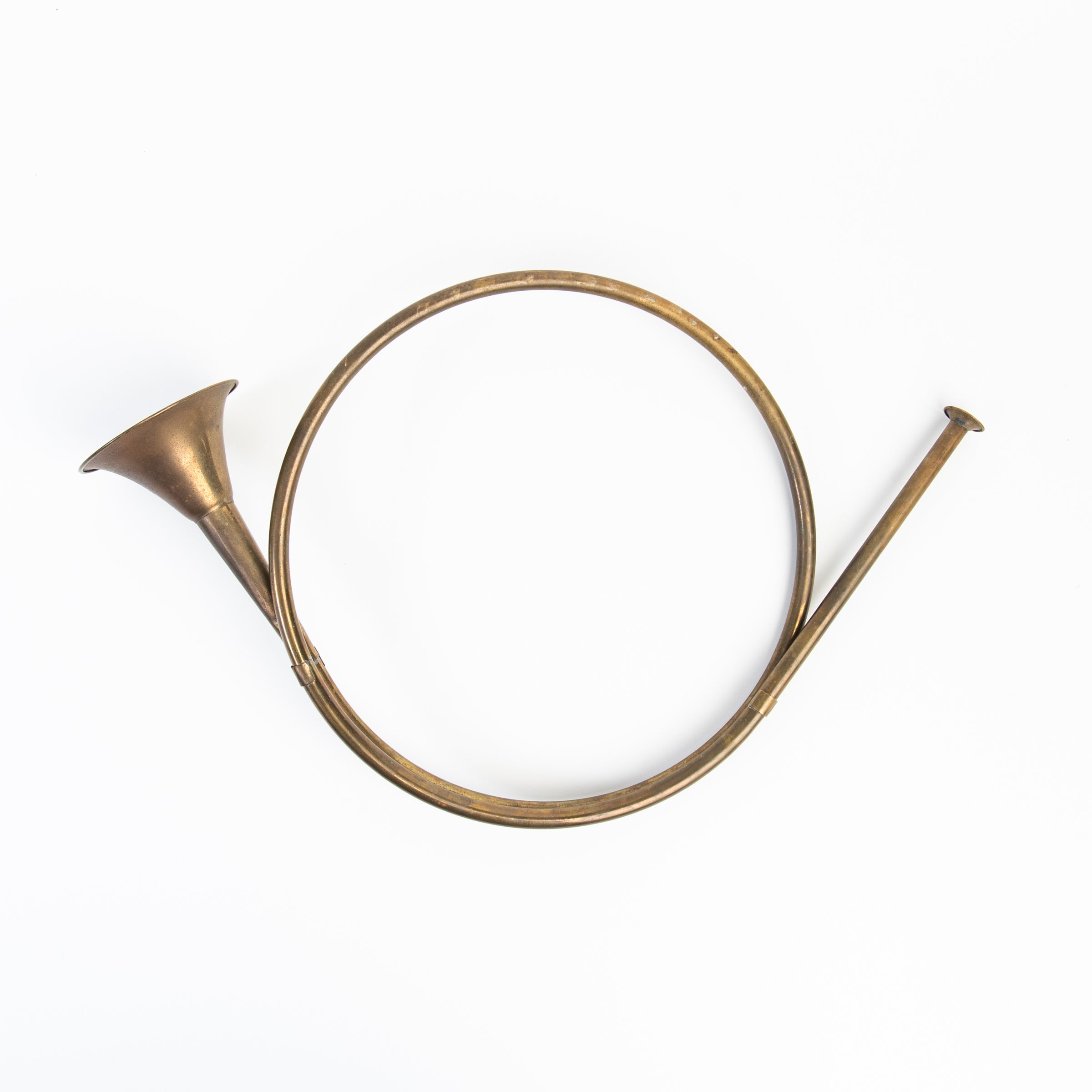 Vintage French Horn on a white background at Addison West