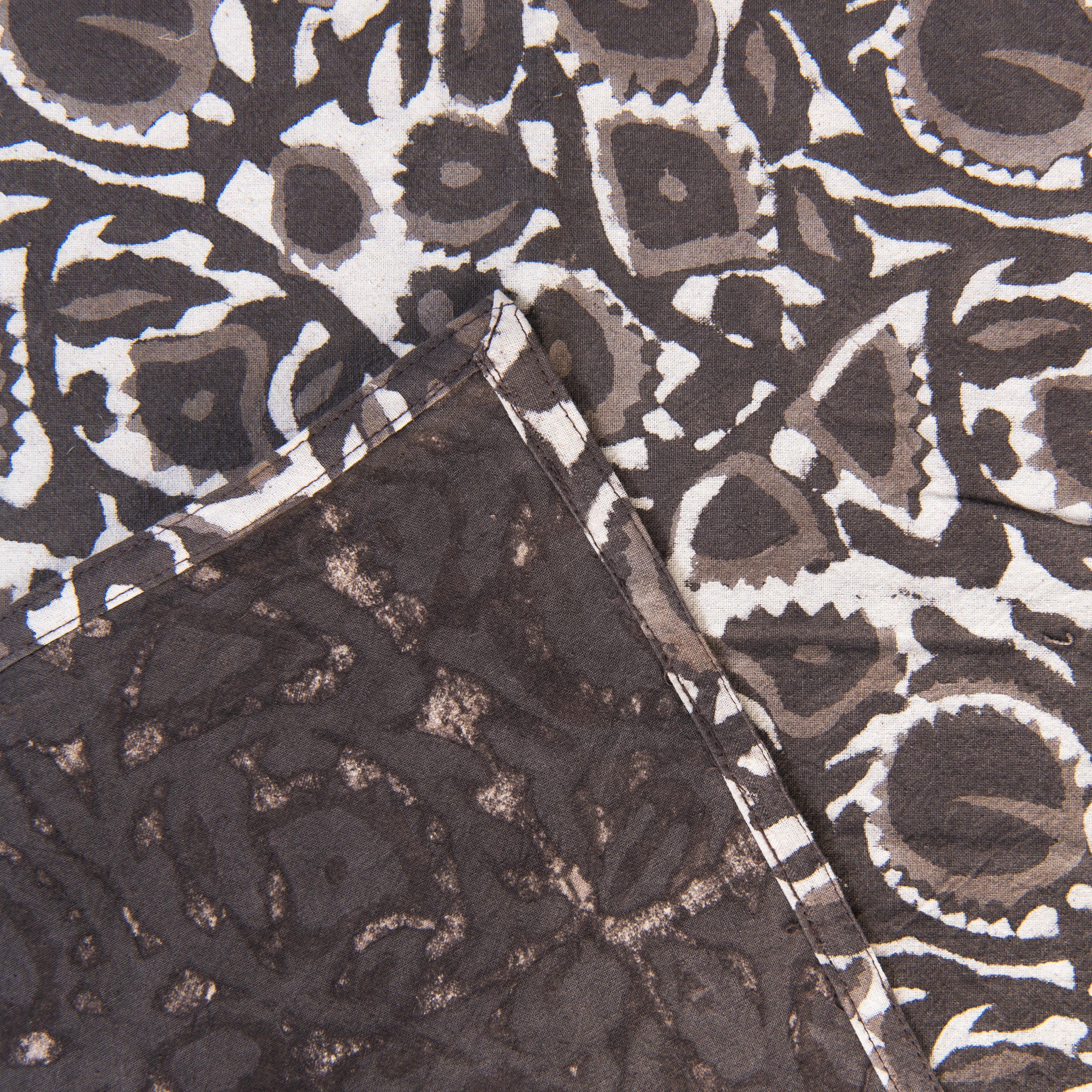 Celeste Block Print Tablecloth, 60" x 104" at Addison West