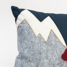 Close up of Mountain Chairlift Lumbar Pillow on a white background at Addison West