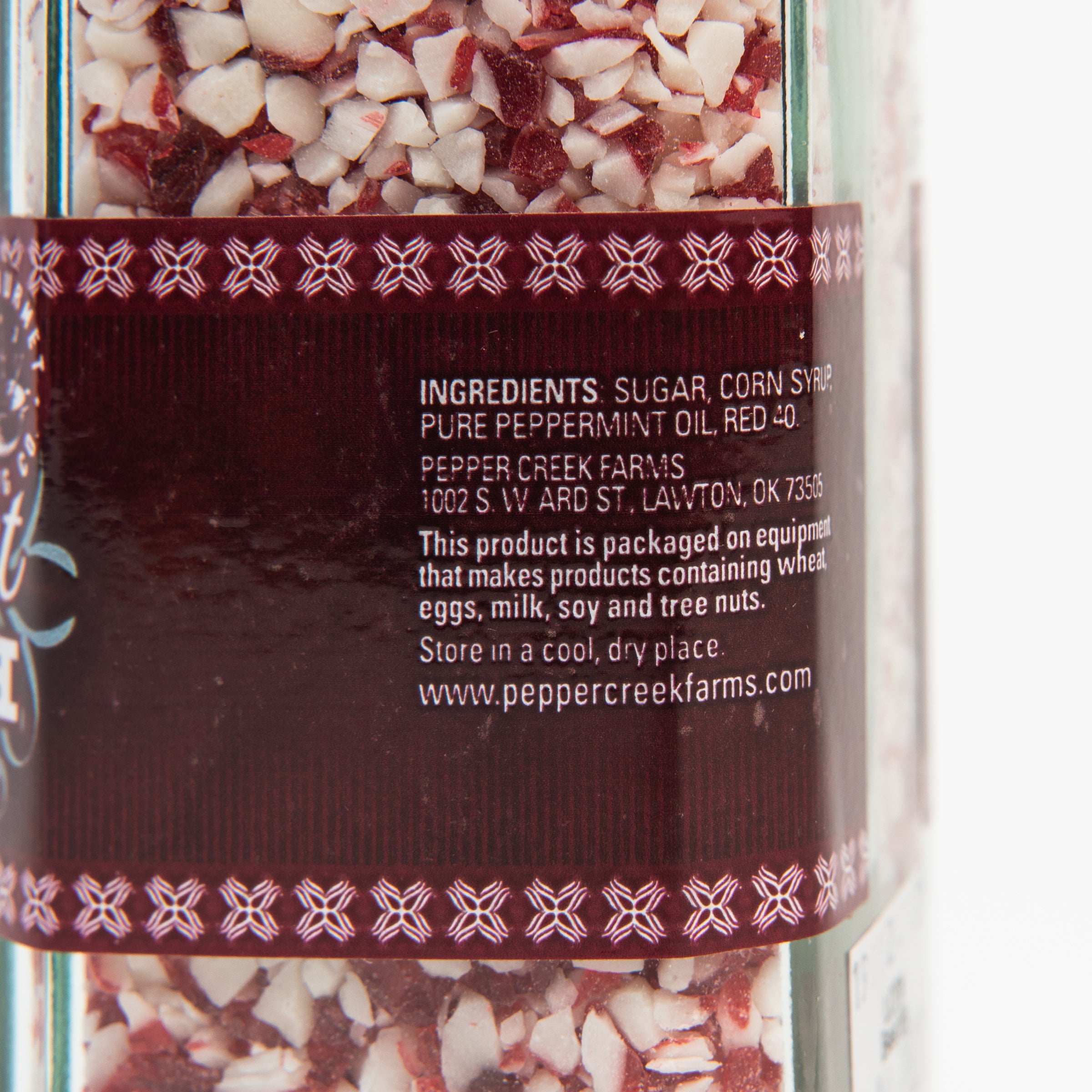 Close up of Peppermint Crunch on a white background at Addison West