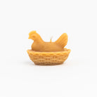 Handmade Vintage Hen Beeswax Candle in Natural on a white background at Addison West
