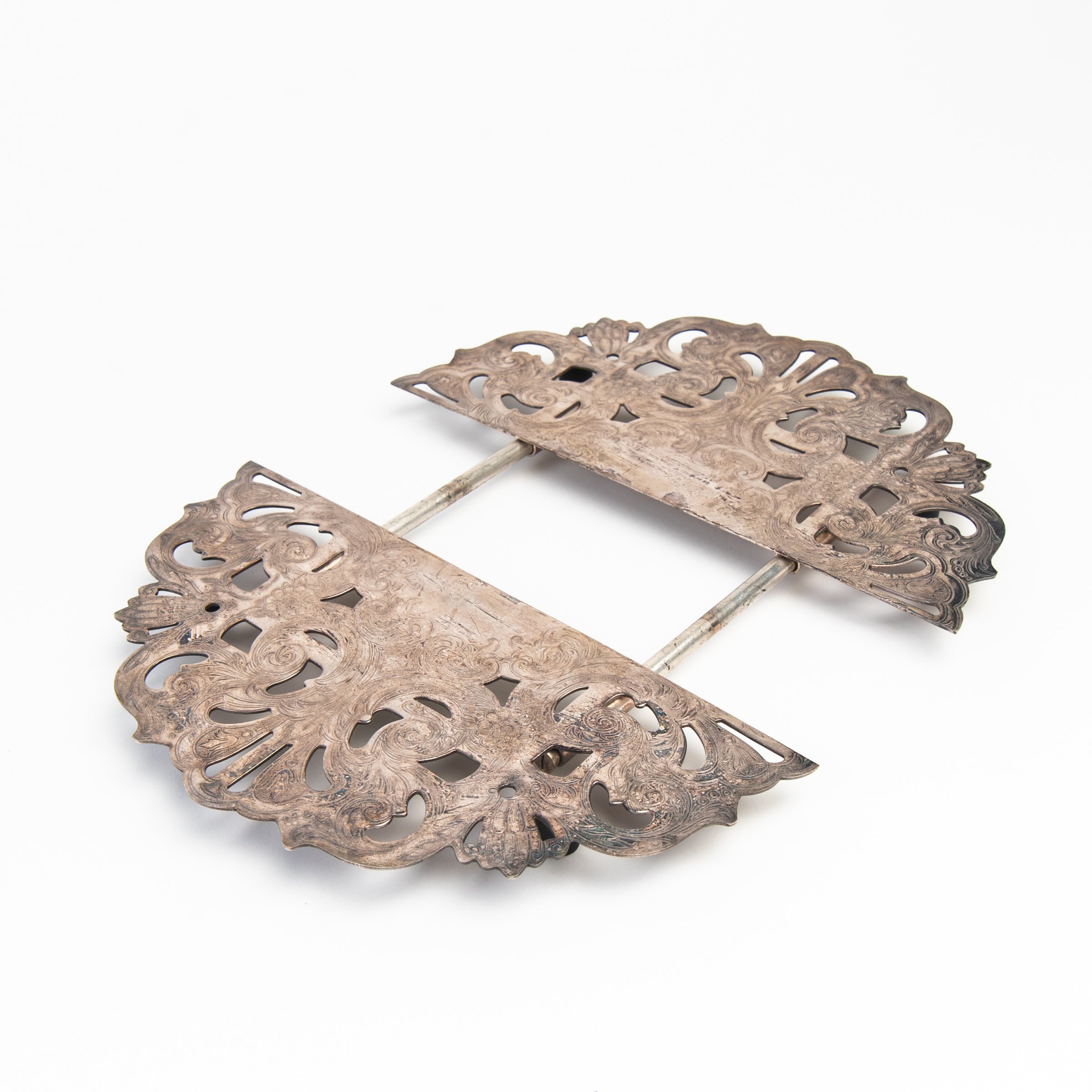 Vintage Silver Trivet #2 on a white background at Addison West