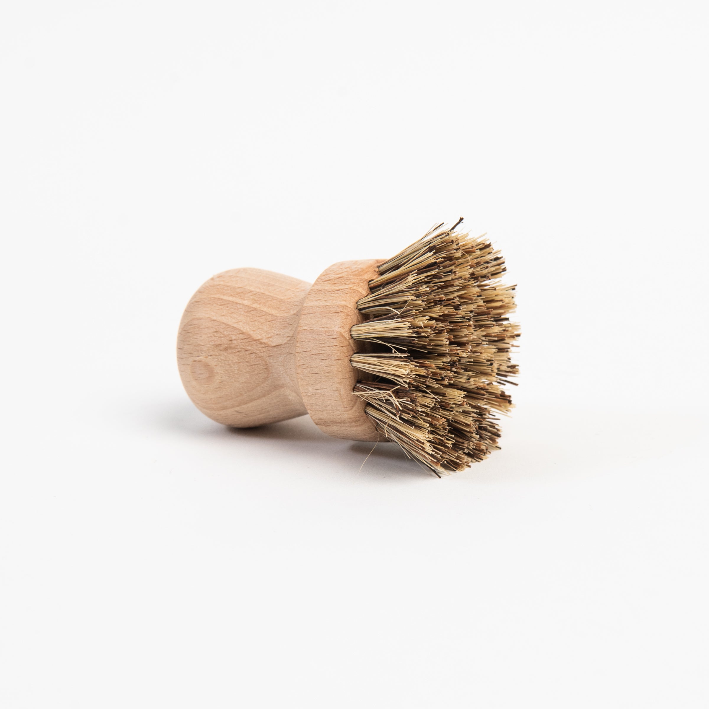 Bamboo Pot Scrubber Brush on a white background at Addison West