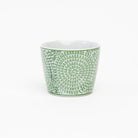 Mini Countryside Cachepots in Green on a white background at Addison West