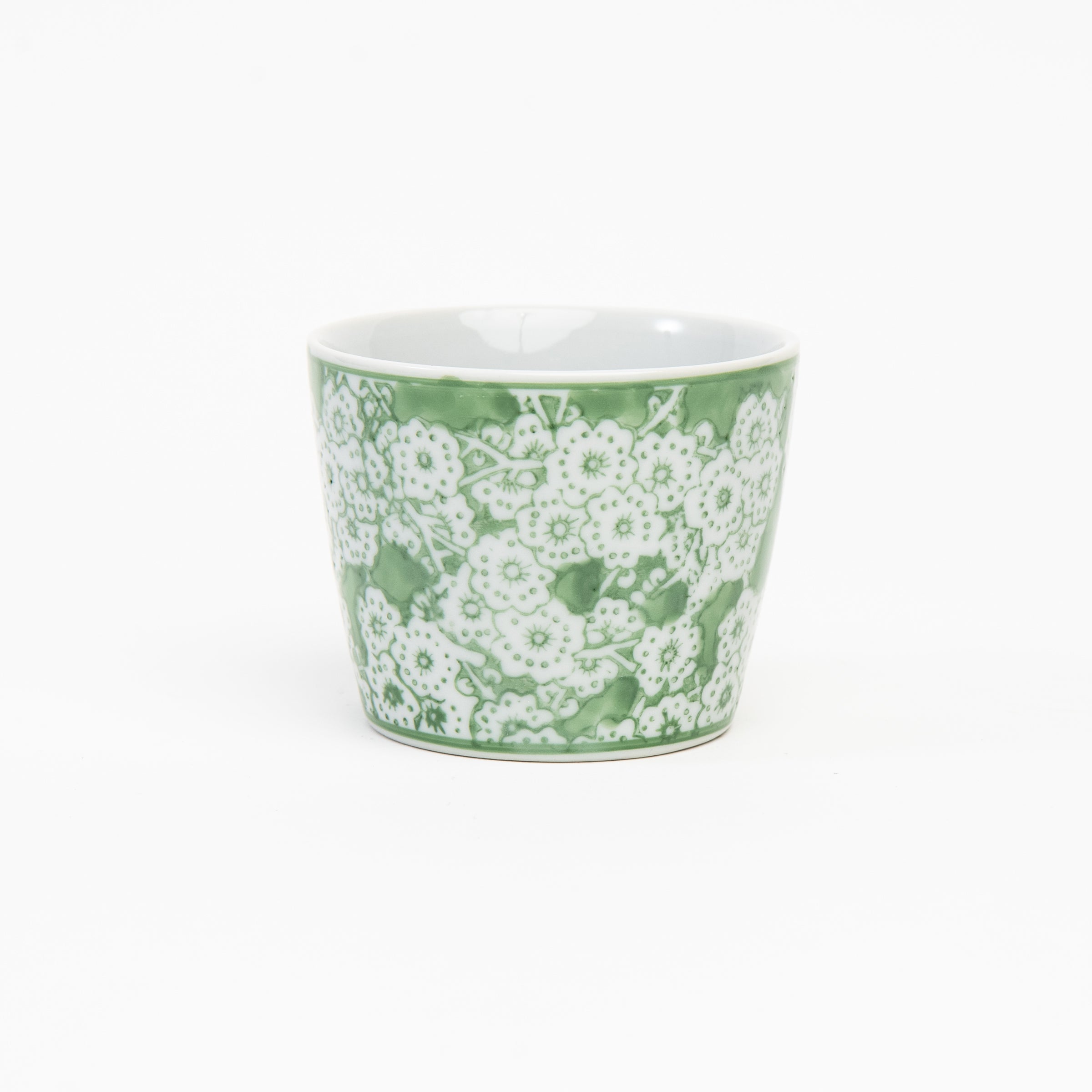 Mini Countryside Cachepots in Green on a white background at Addison West