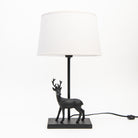Bronze Deer Lamp on a white background at Addison West