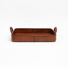 Haven Leather Tray on a white background at Addison West