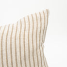 Pinstripe Linen Lumbar Pillow on a white background at Addison West