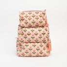 Mona Print Toiletry Bag in Pink on a white background at Addison West