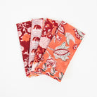 Vermont Handmade Napkins in Hibiscus on a white background at Addison West