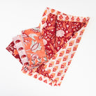 Vermont Handmade Napkins in Hibiscus on a white background at Addison West