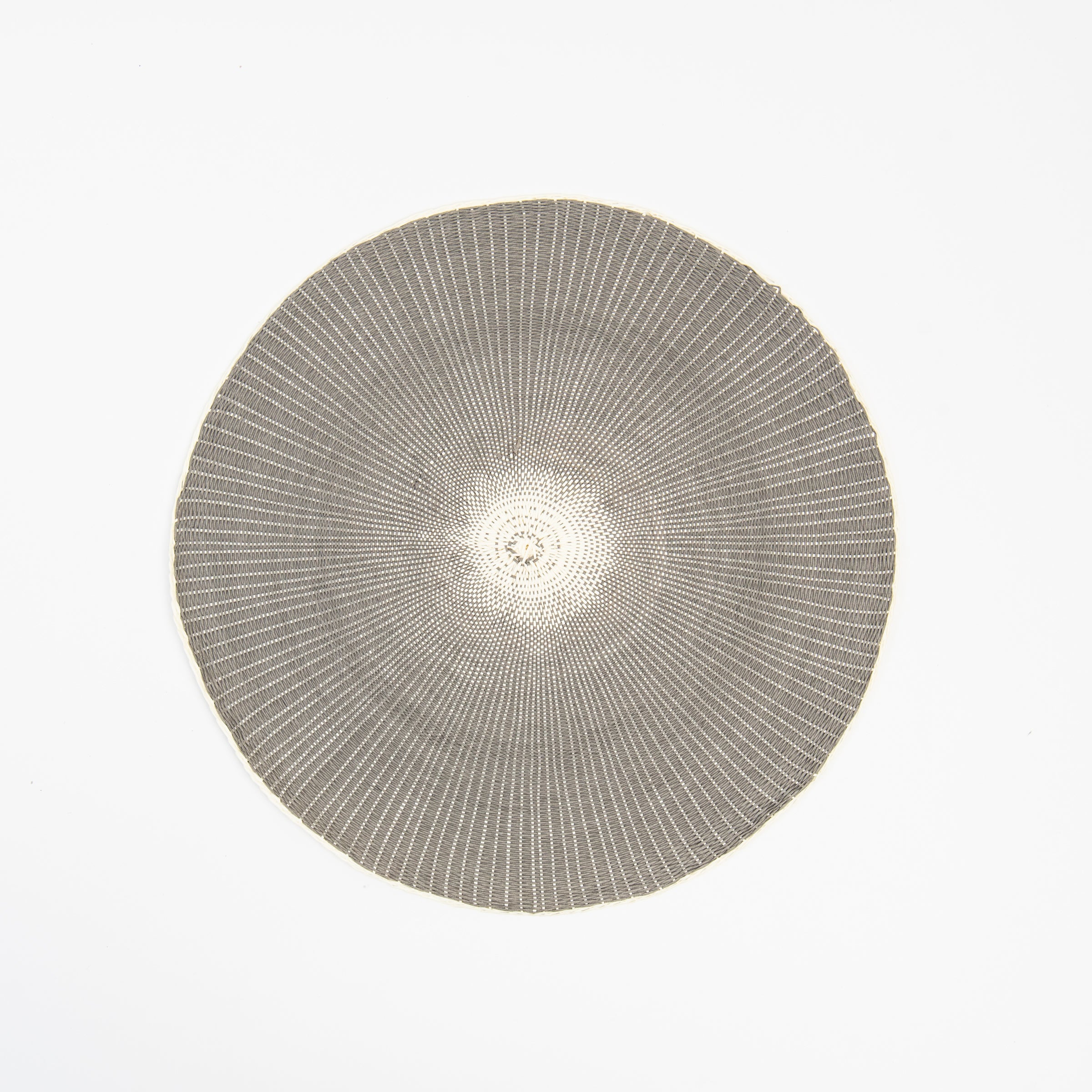 Willa Woven Placemat in Stone on a white background at Addison West