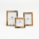 Savoy Horn & Bone Picture Frame on a white background at Addison West