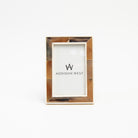 4x6 Savoy Horn & Bone Picture Frame on a white background at Addison West