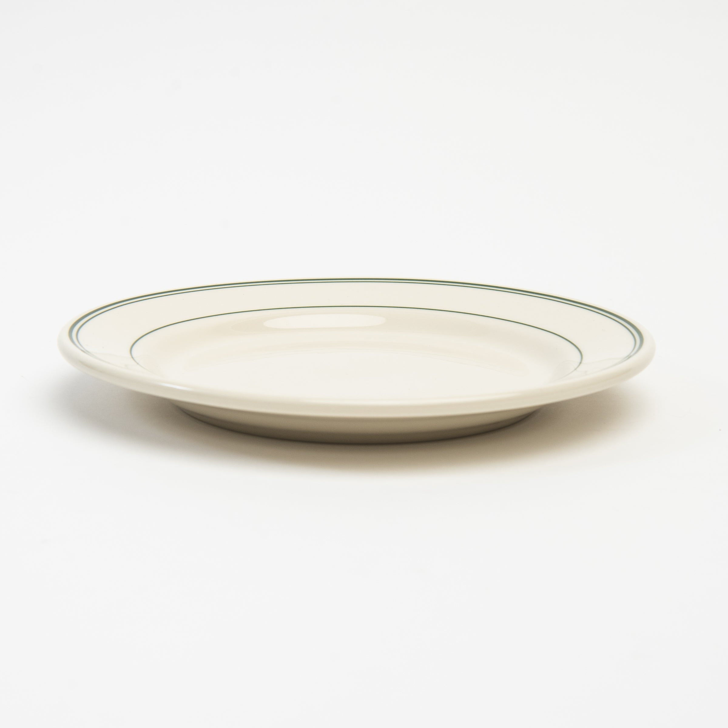 Fish's Eddy Greenband Appetizer Plate on a white background at Addison West