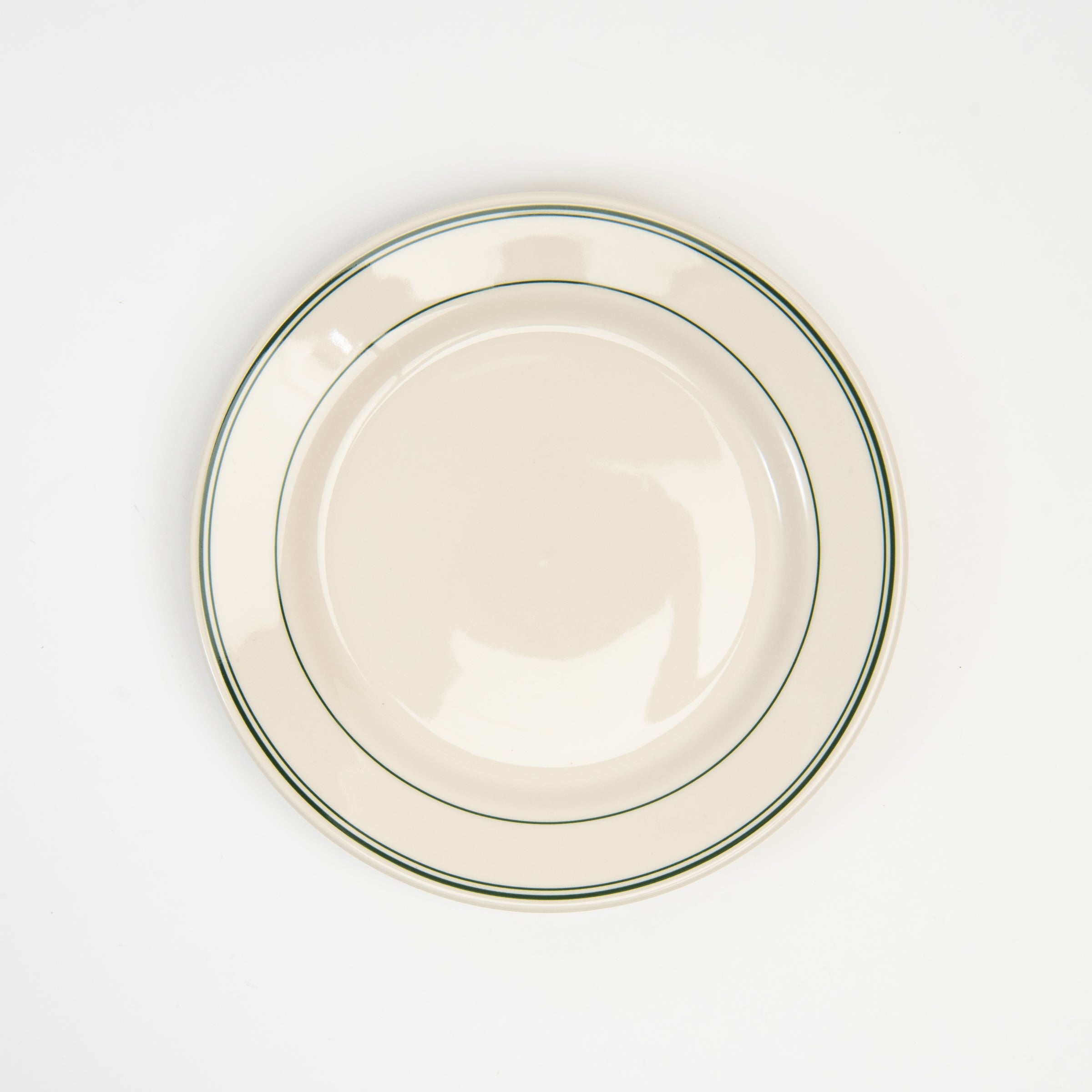 Fish's Eddy Greenband Appetizer Plate on a white background at Addison West