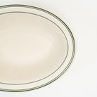 Fish's Eddy Greenband Baker on a white background at Addison West