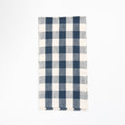 Grace Gingham Table Runner in Dark Blue on a white background at Addison West