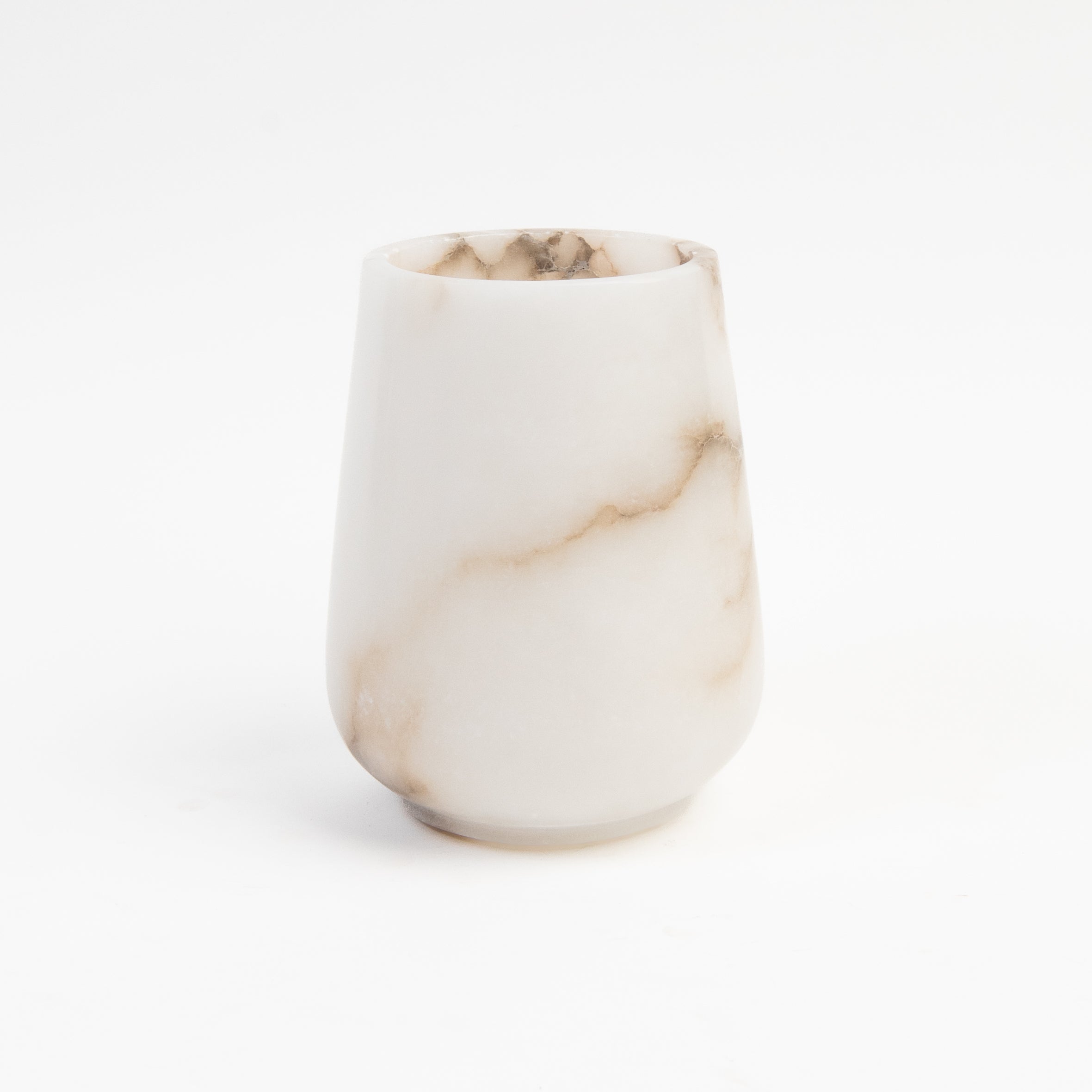 Alabaster Vase on a white background at Addison West