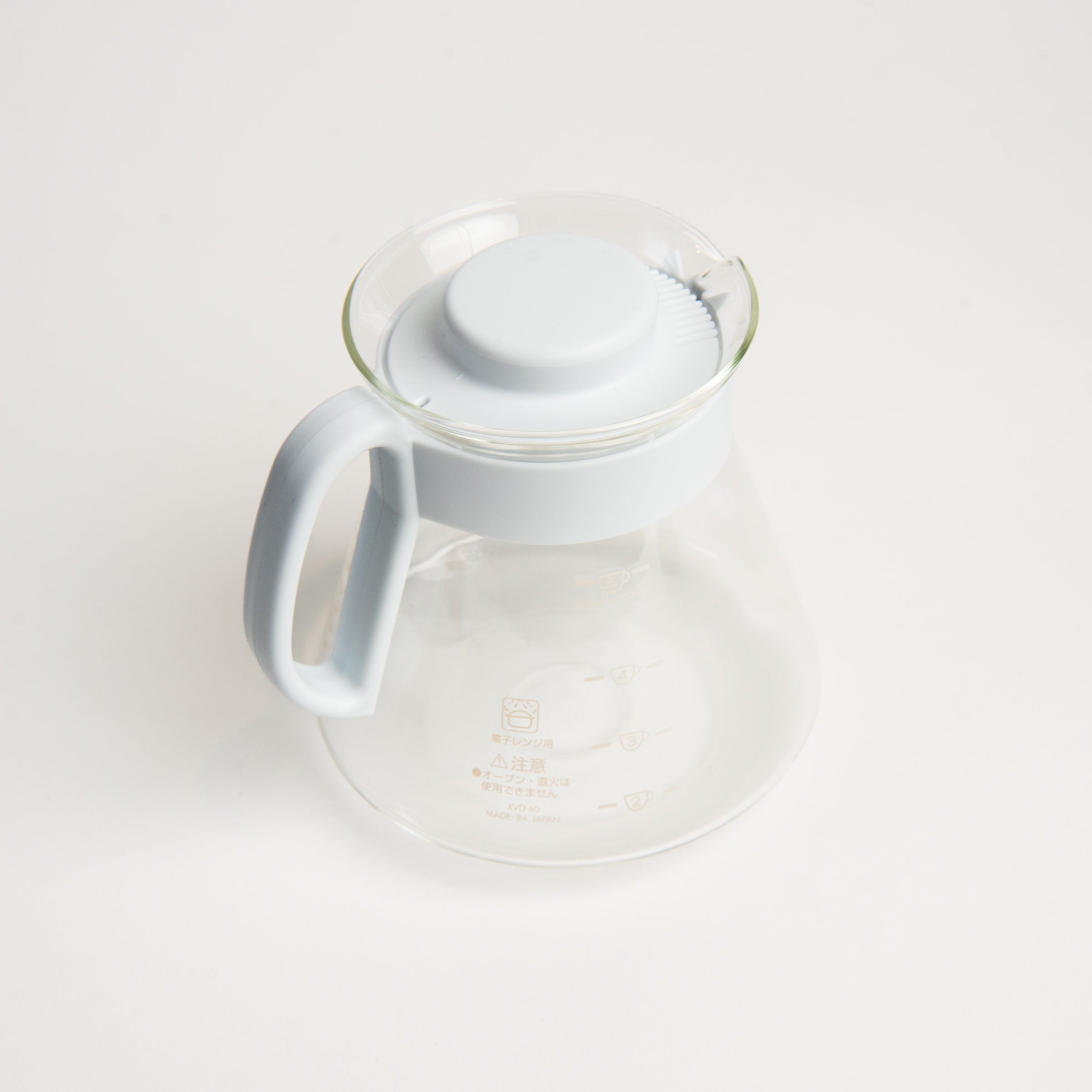 Hario V60 02 Coffee Server in White on a white background at Addison West