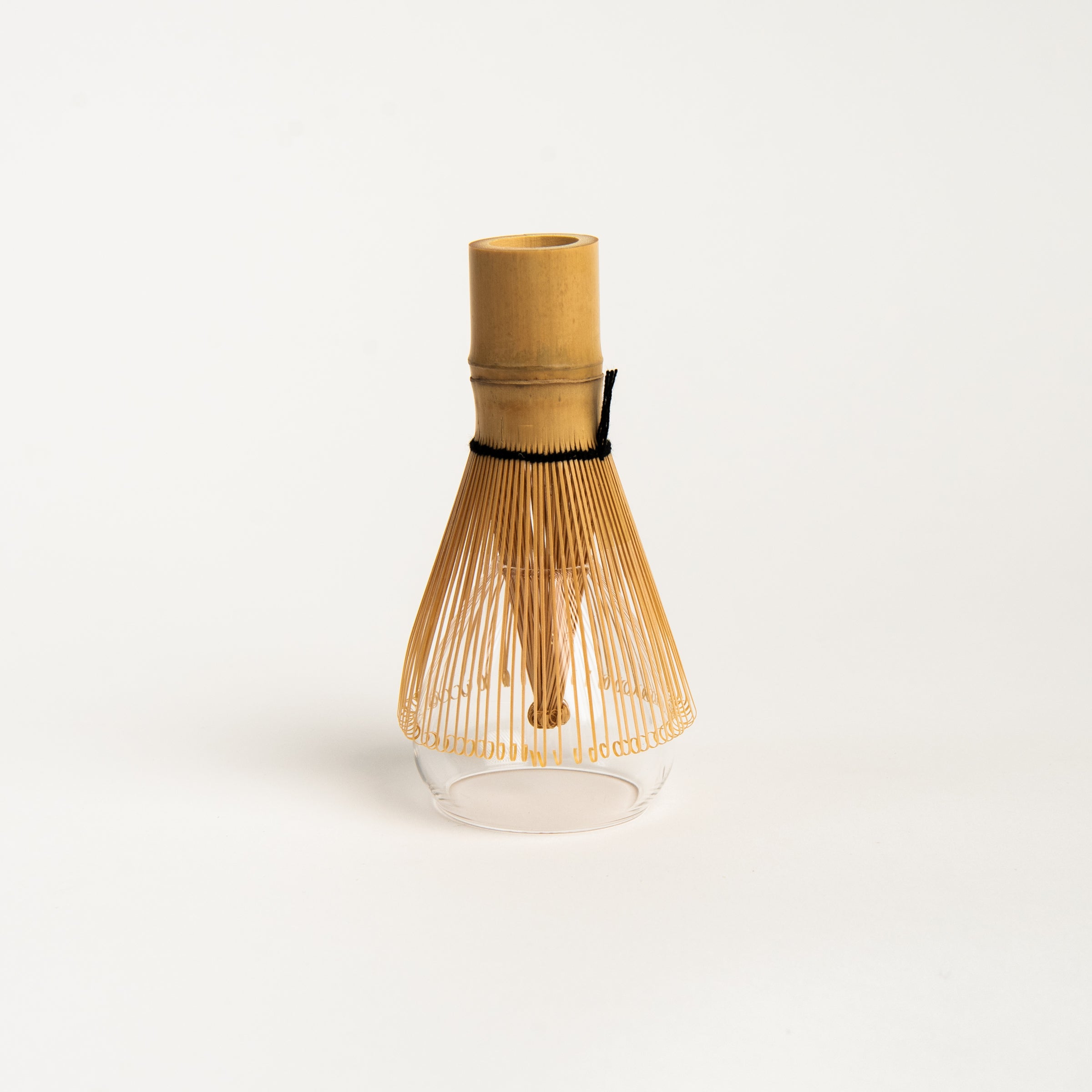 Hario Matcha Tea Gift Set, glass whisk rest and whisk bowl on a white background at Addison West