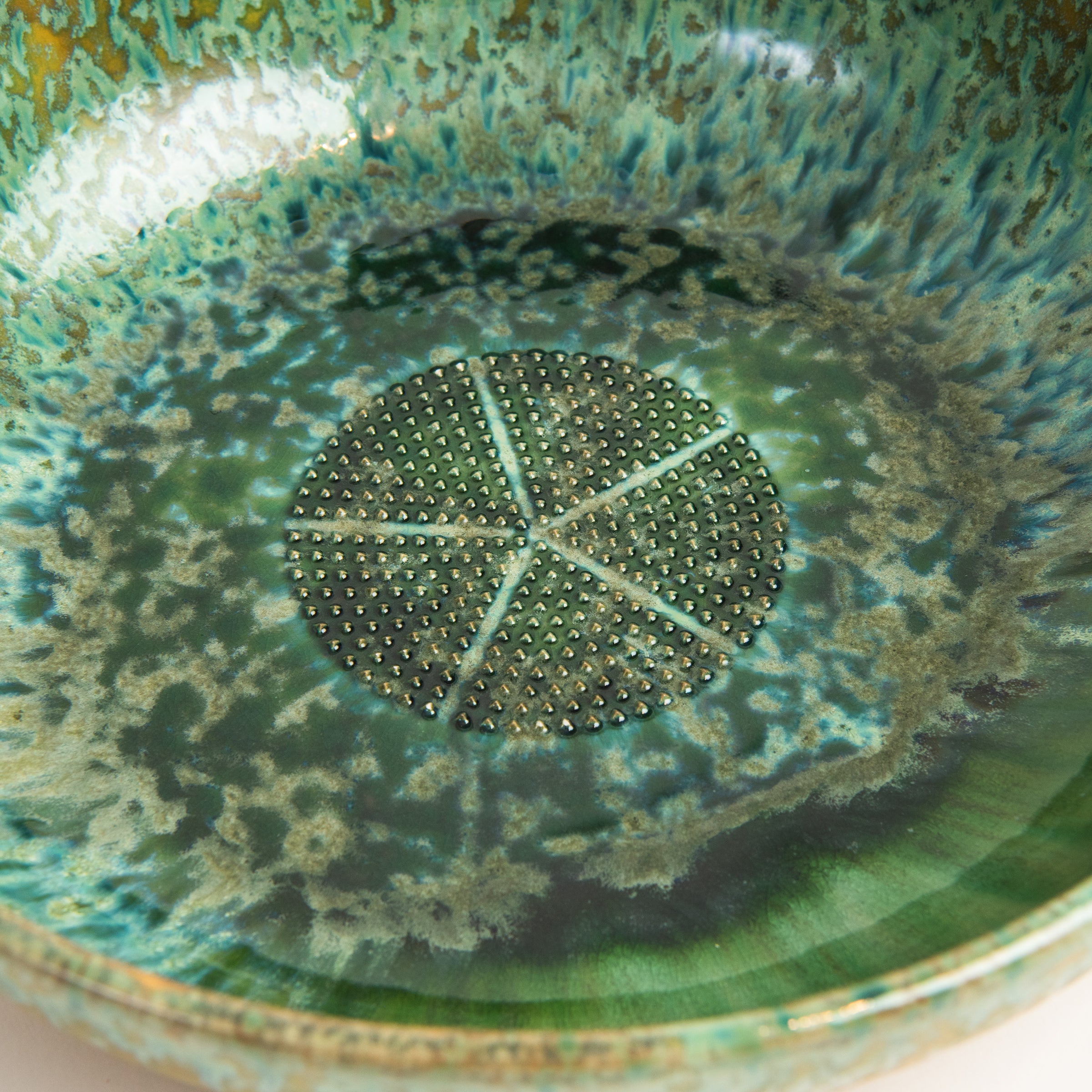 Stoneware Garlic Grater Bowl on a white background at Addison West