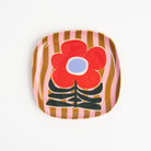 Poppy Pattern Enameled Tray on a white background at Addison West