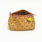Quilted Voile Printed Pouch on a white background at Addison West