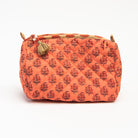Quilted Voile Printed Pouch on a white background at Addison West